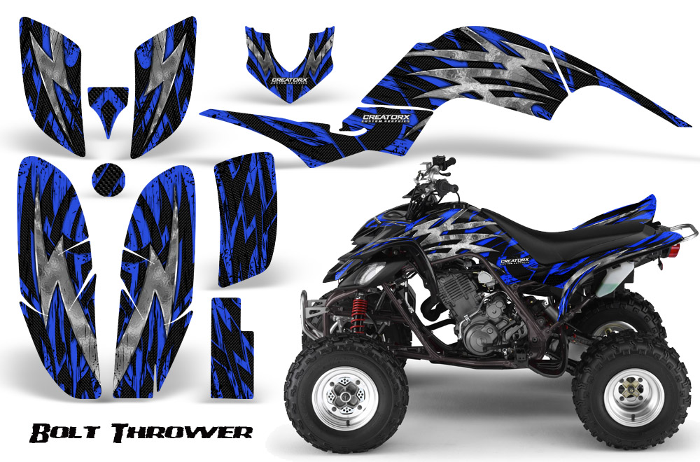 Yamaha Raptor 660 Graphics Kit Bolt Thrower Blue BB